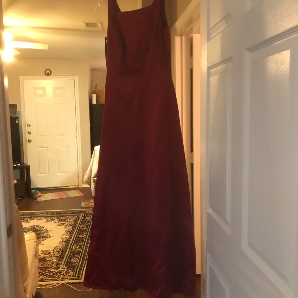 Red formal dress